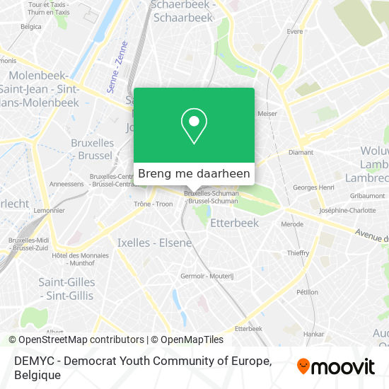 DEMYC - Democrat Youth Community of Europe kaart