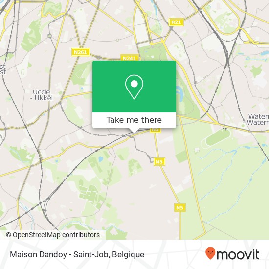 Maison Dandoy - Saint-Job kaart