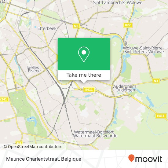 Maurice Charlentstraat kaart
