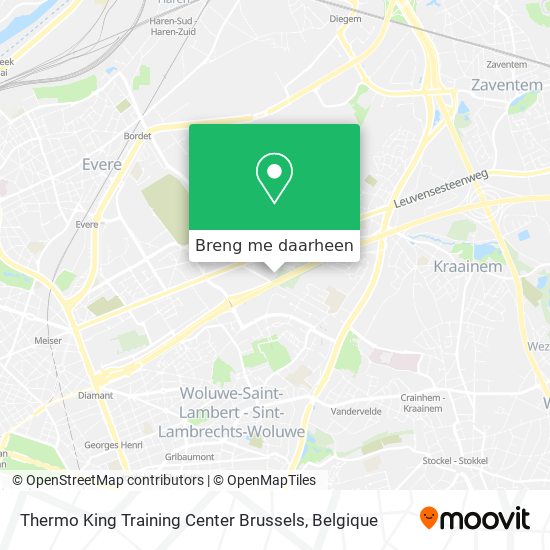 Thermo King Training Center Brussels kaart