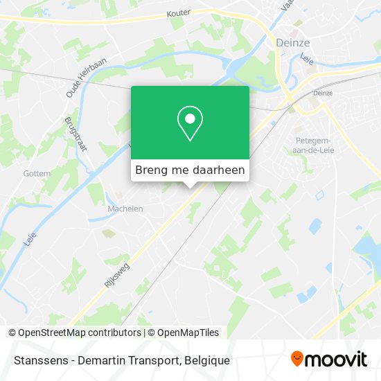 Stanssens - Demartin Transport kaart