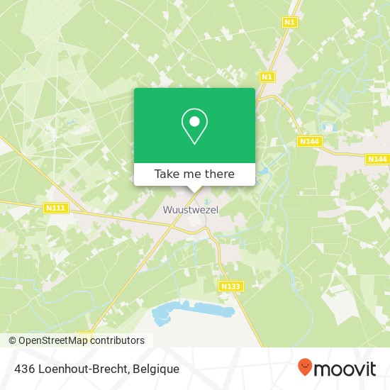 436 Loenhout-Brecht kaart
