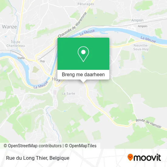 Rue du Long Thier kaart