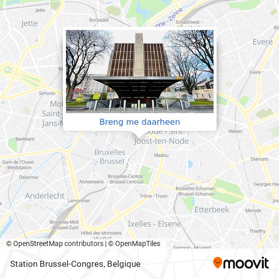 Station Brussel-Congres kaart