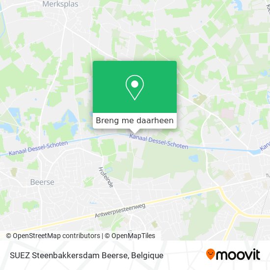 SUEZ Steenbakkersdam Beerse kaart