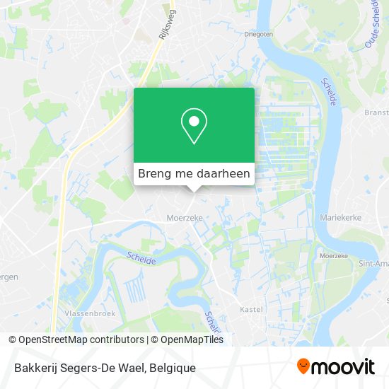 Bakkerij Segers-De Wael kaart