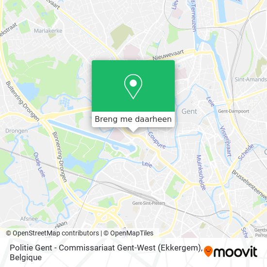 Politie Gent - Commissariaat Gent-West (Ekkergem) kaart