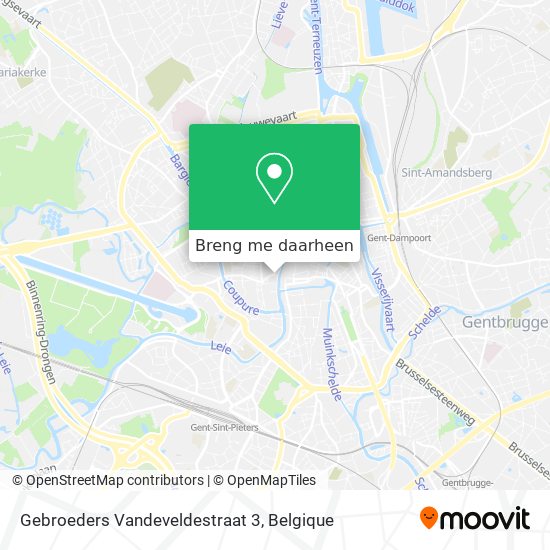 Gebroeders Vandeveldestraat 3 kaart