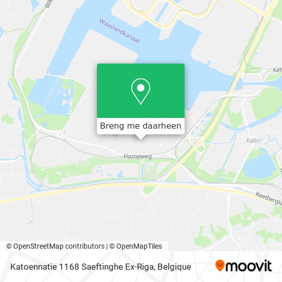 Katoennatie 1168 Saeftinghe Ex-Riga kaart