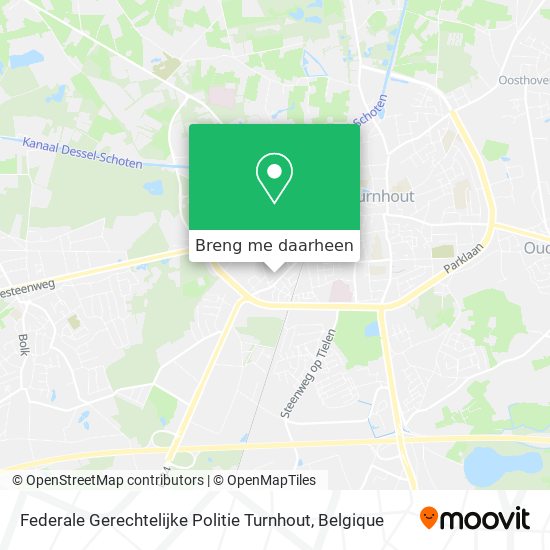 Federale Gerechtelijke Politie Turnhout kaart