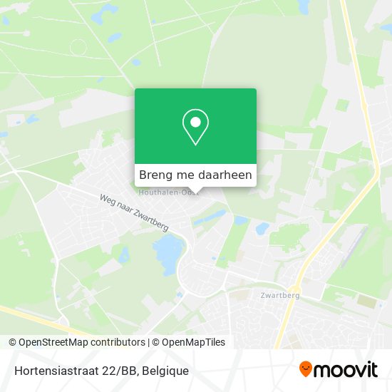 Hortensiastraat 22/BB kaart