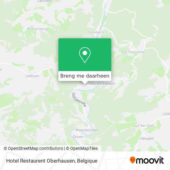 Hotel Restaurent Oberhausen kaart