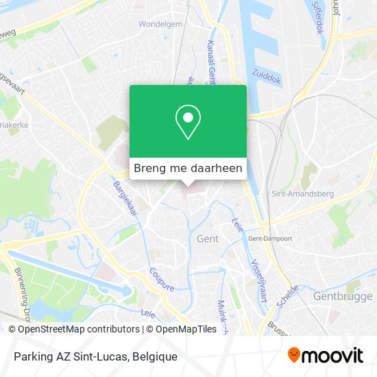 Parking AZ Sint-Lucas kaart