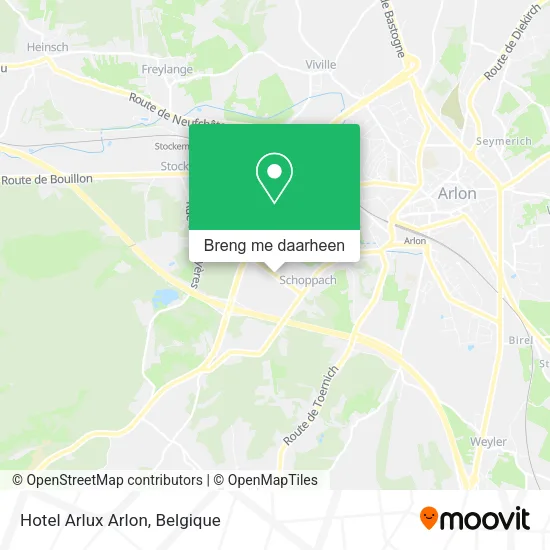 Hotel Arlux Arlon kaart