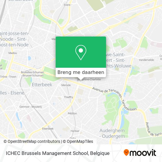 ICHEC Brussels Management School kaart