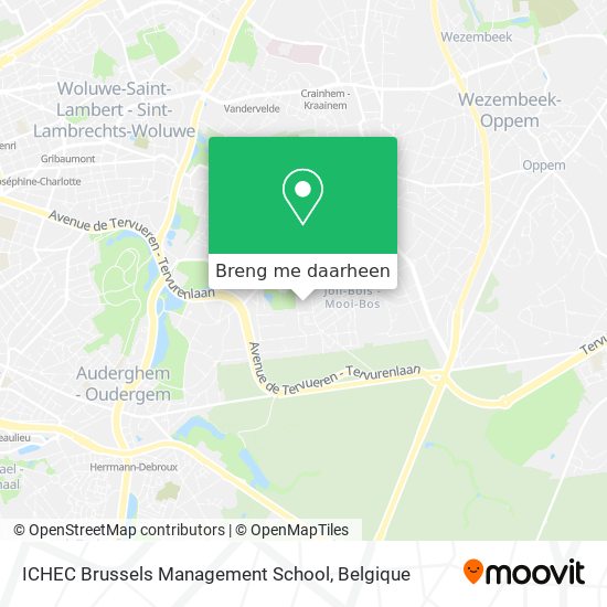 ICHEC Brussels Management School kaart