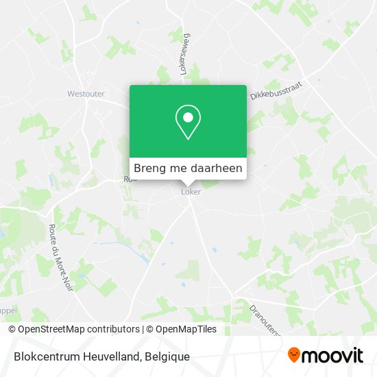 Blokcentrum Heuvelland kaart