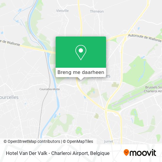 Hotel Van Der Valk - Charleroi Airport kaart