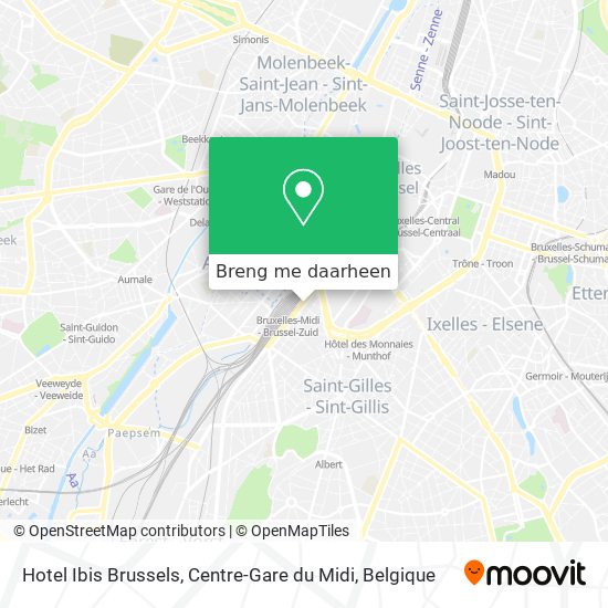 Hotel Ibis Brussels, Centre-Gare du Midi kaart