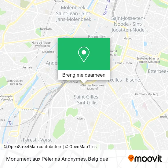 Monument aux Pèlerins Anonymes kaart