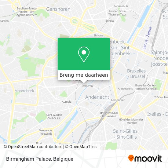 Birmingham Palace kaart