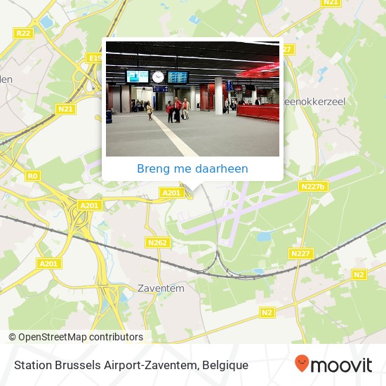 Station Brussels Airport-Zaventem kaart