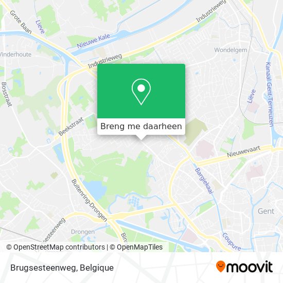 Brugsesteenweg kaart