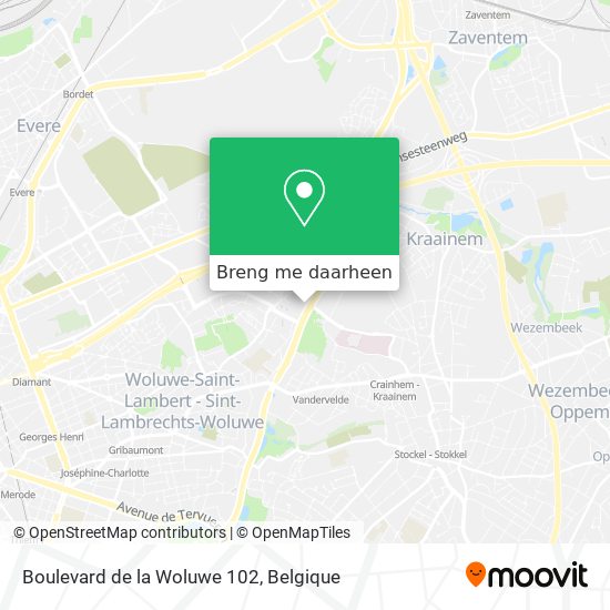 Boulevard de la Woluwe 102 kaart