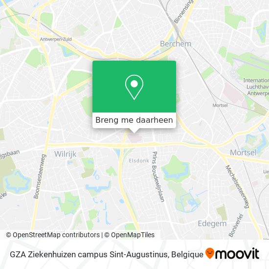 GZA Ziekenhuizen campus Sint-Augustinus kaart