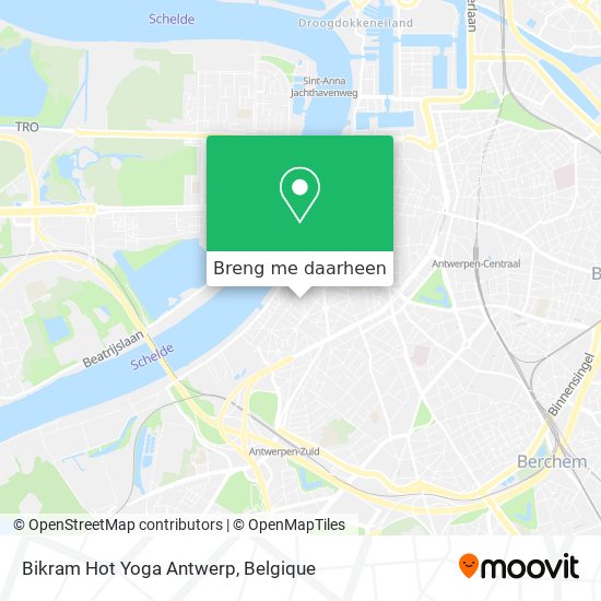 Bikram Hot Yoga Antwerp kaart