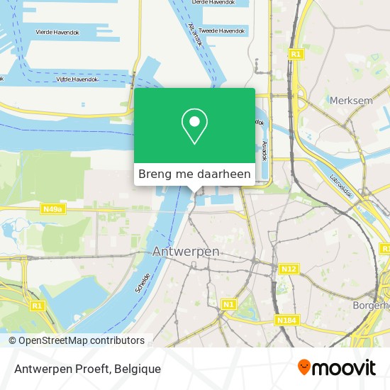 Antwerpen Proeft kaart