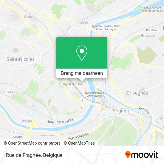 Rue de Fragnée kaart