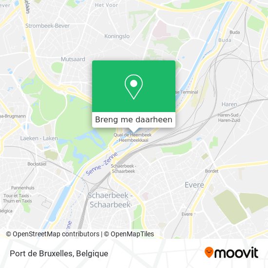 Port de Bruxelles kaart