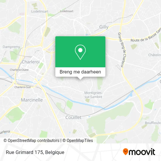 Rue Grimard 175 kaart
