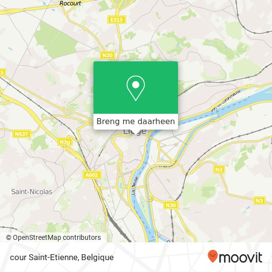 cour Saint-Etienne kaart