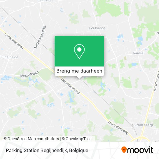 Parking Station Begijnendijk kaart
