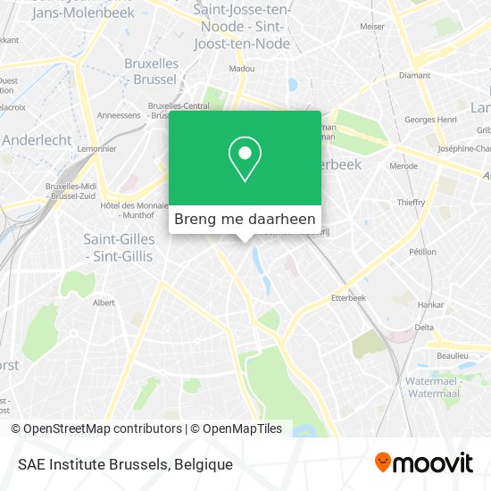 SAE Institute Brussels kaart