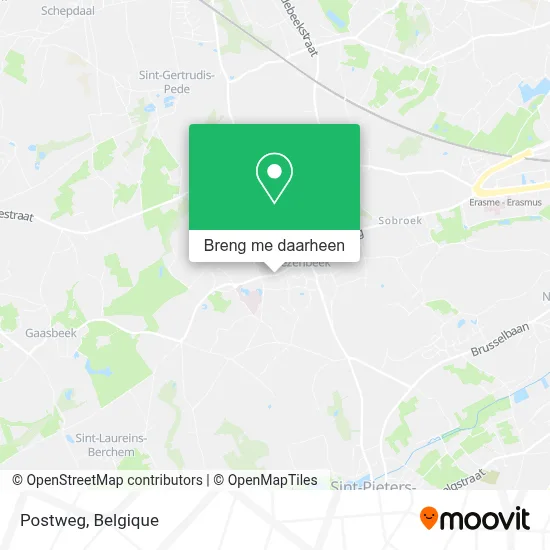 Postweg kaart
