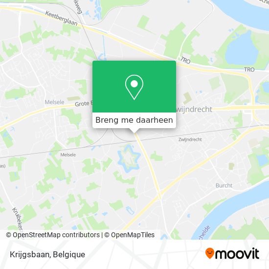 Krijgsbaan kaart