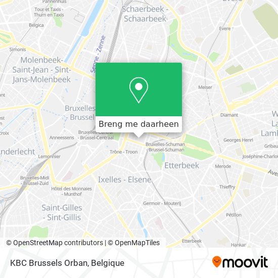 KBC Brussels Orban kaart