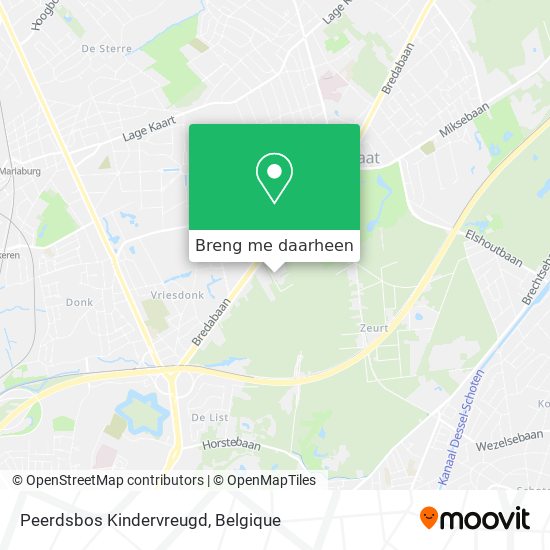 Peerdsbos Kindervreugd kaart