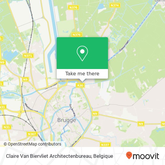 Claire Van Biervliet Architectenbureau kaart
