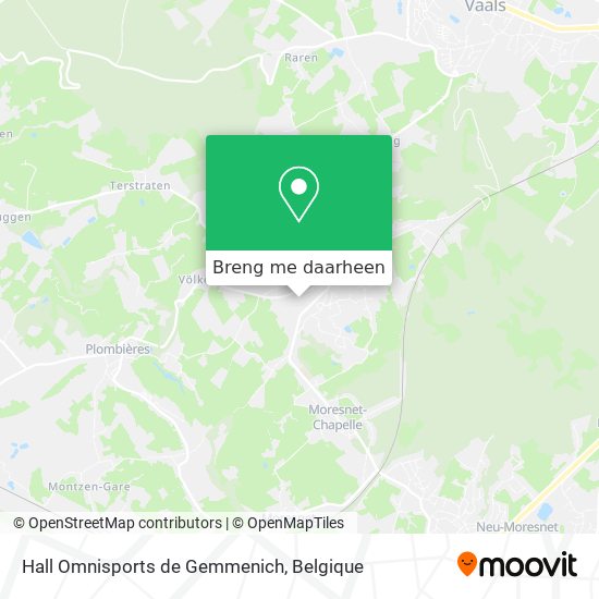 Hall Omnisports de Gemmenich kaart