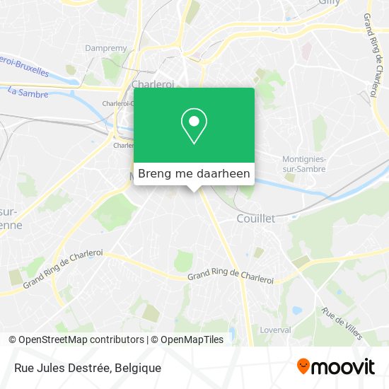 Rue Jules Destrée kaart