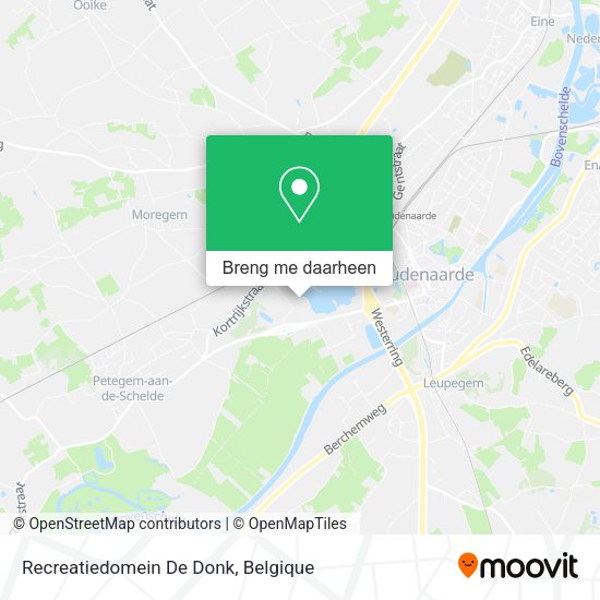 Recreatiedomein De Donk kaart