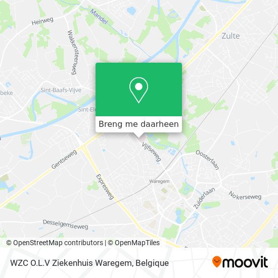 WZC O.L.V Ziekenhuis Waregem kaart