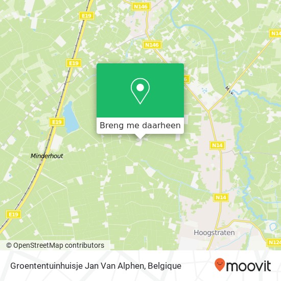 Groententuinhuisje Jan Van Alphen kaart