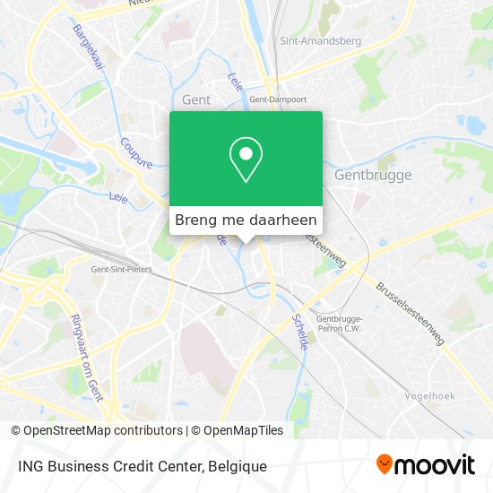ING Business Credit Center kaart