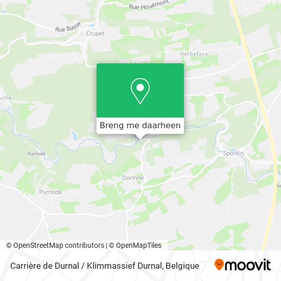 Carrière de Durnal / Klimmassief Durnal kaart