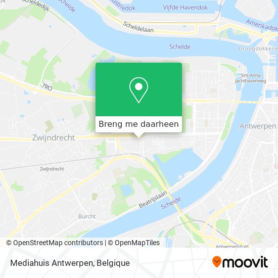 Mediahuis Antwerpen kaart